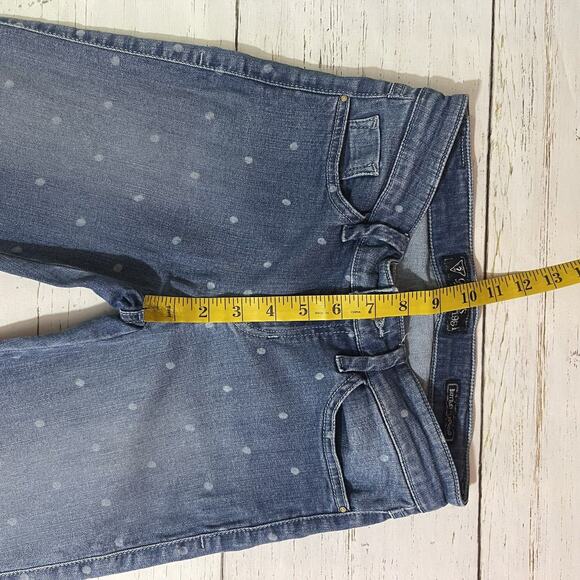 Guess Britney Jeans Womens Size 26 Blue Allover Print Leggings Low Denim - Picture 7 of 14